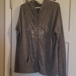 NDSU gray hooded sweatshirt